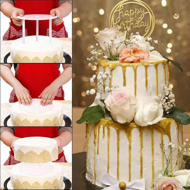 Detalle de AMSGANK Tortenständer für Torten 9 cm