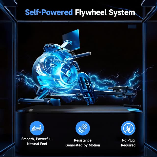 Detalle de Rowing Machine 350 LB Capacity ⚙