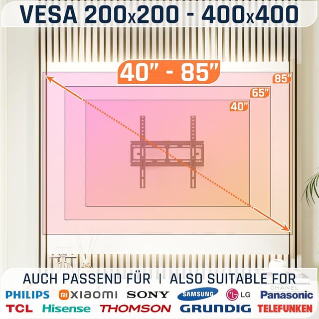 Detalle 1 de RICOO R09 TV Wandhalterung 69 mm Slim
