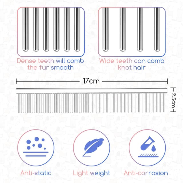 Detalle 2 de Nobleza 2-en-1 peigne toilettage 17 cm đŸ