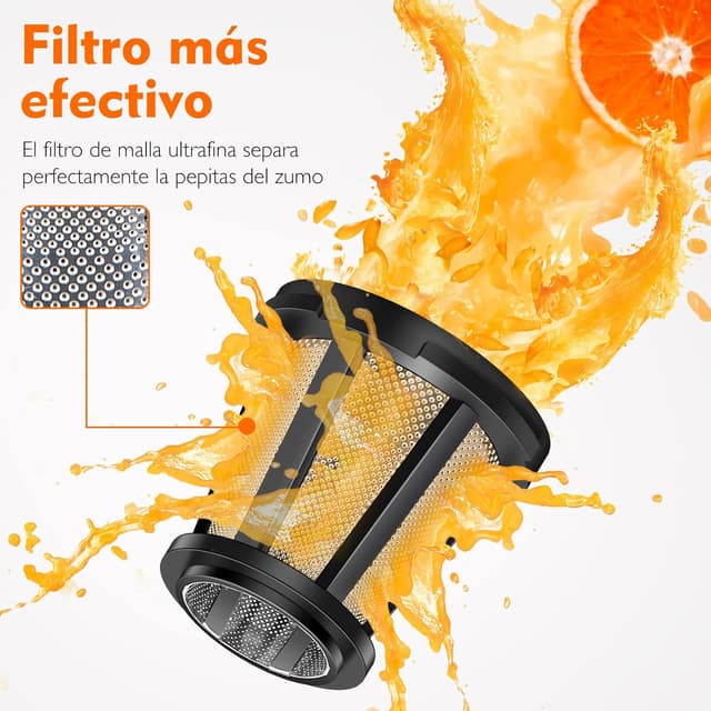 Thumbnail 3 de AMZCHEF Licuadora prensado en frío 🥤 Extractor de zumos y verduras