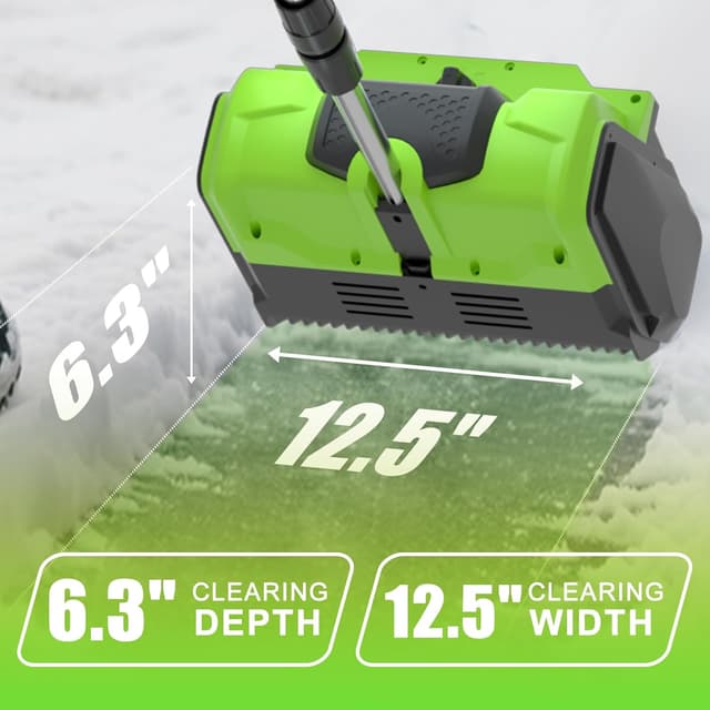 Detalle de Cordless Snow Shovel 12.5" Electric Snow Blower 20V