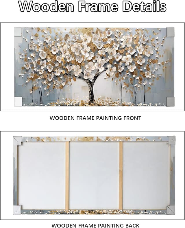 Thumbnail 4 de Decoración Moderna: Marco de Madera con Árbol de la Vida 🌳