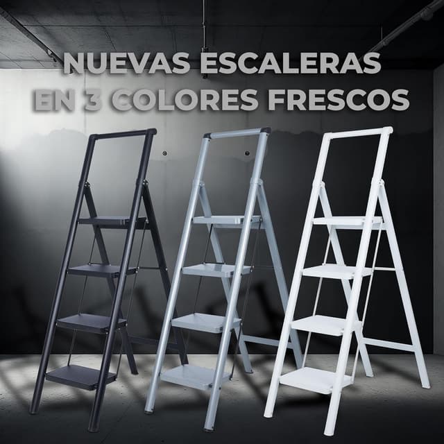 Detalle de UZIRO Scaletta 4 gradini in acciaio