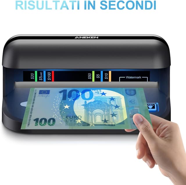 Thumbnail 6 de Aneken AL-17 rilevatore banconote false con doppia luce UV LED (1800 lumen)