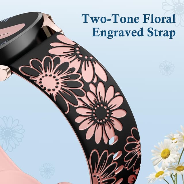 Detalle de Netolo Floral Engraved Strap 20mm