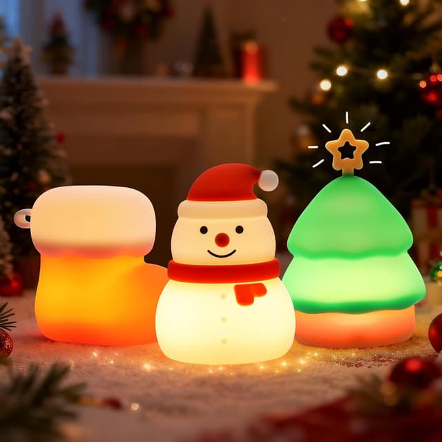 Detalle de Wrischan Axolotl Night Light Kids – Soft Silicone Rechargeable LED Lamp with 7 Colours & 30‑Minute Timer