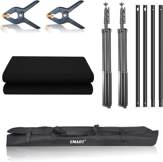 Thumbnail 6 de EMART Foto Hintergrund Set 2,6x3m