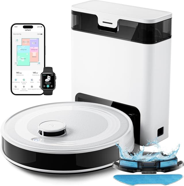 Imagen de Lefant M2S Pro robot aspirateur 10 000 Pa en OfertitasTOP