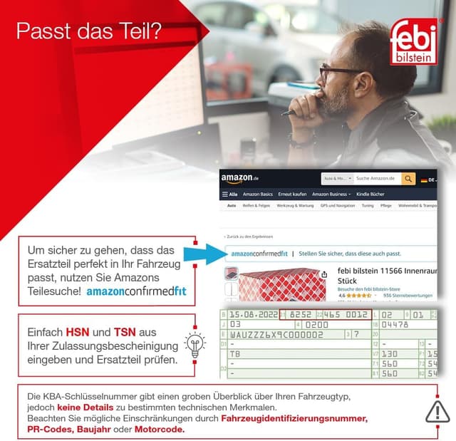 Detalle 2 de Febi Bilstein 28601 entretoise stabilisateur 263