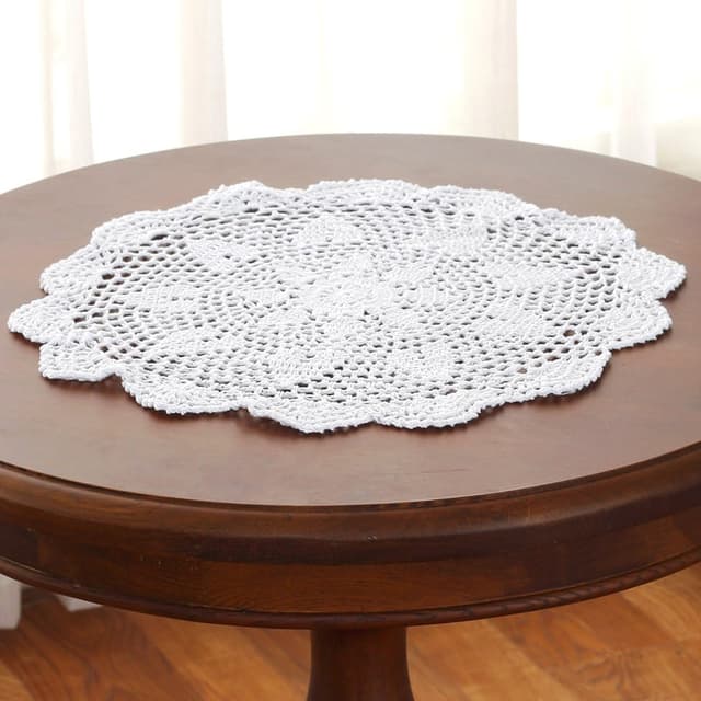 Detalle 1 de gracebuy Crochet Lace Placemats 15 Inch