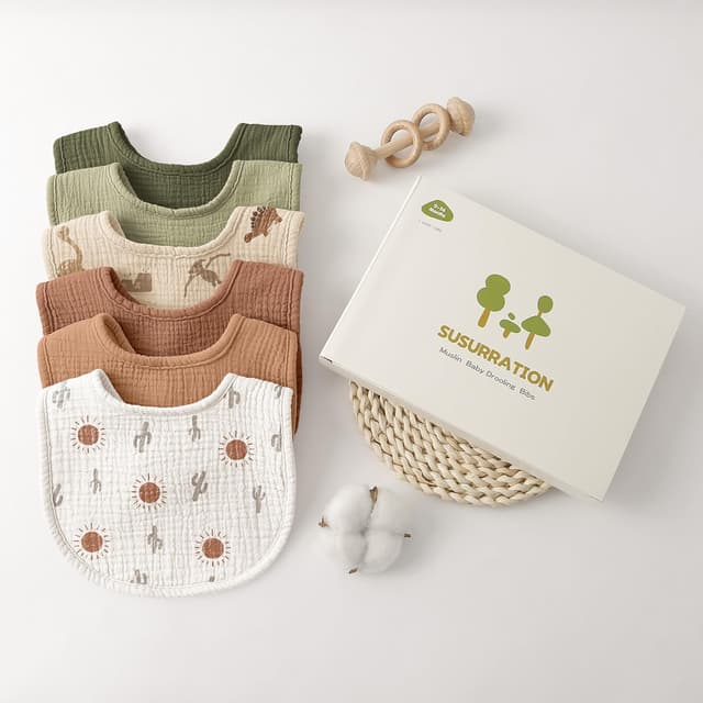 Thumbnail 6 de Susurration Lätzchen Musselin 6er Pack 🧣