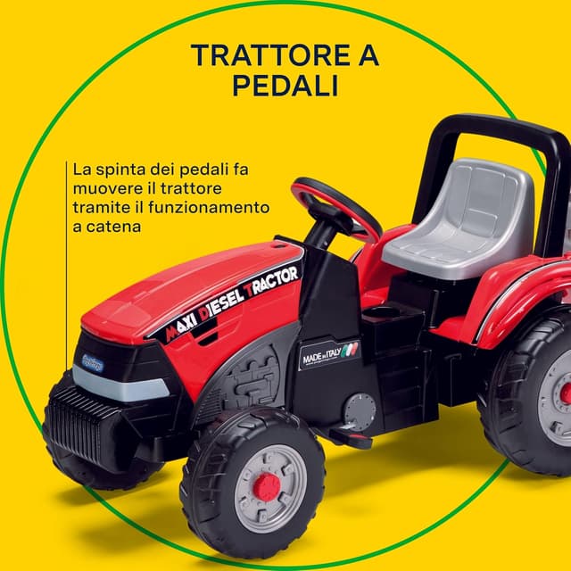 Detalle de Peg Perego Maxi Diesel Tractor trattore a pedali 2+