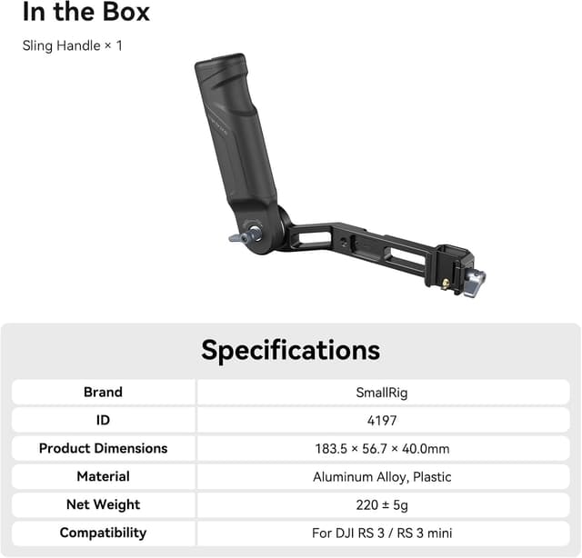 Thumbnail 6 de SMALLRIG 4197B Sling Handle 220 g đ„