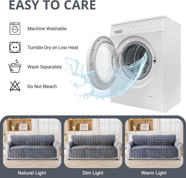 Thumbnail 6 de Recliner sofa cover 61x185cm, dark grey