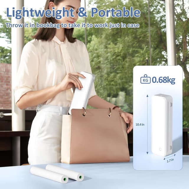 Detalle 2 de Gloryang Inkless Portable Printer for Travel