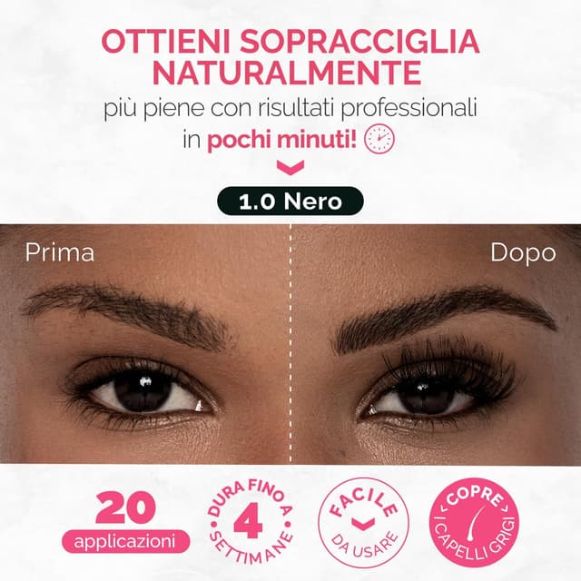 Detalle 2 de Renata Beauty Kit Tinta Sopracciglia Nero 30 utilizzi