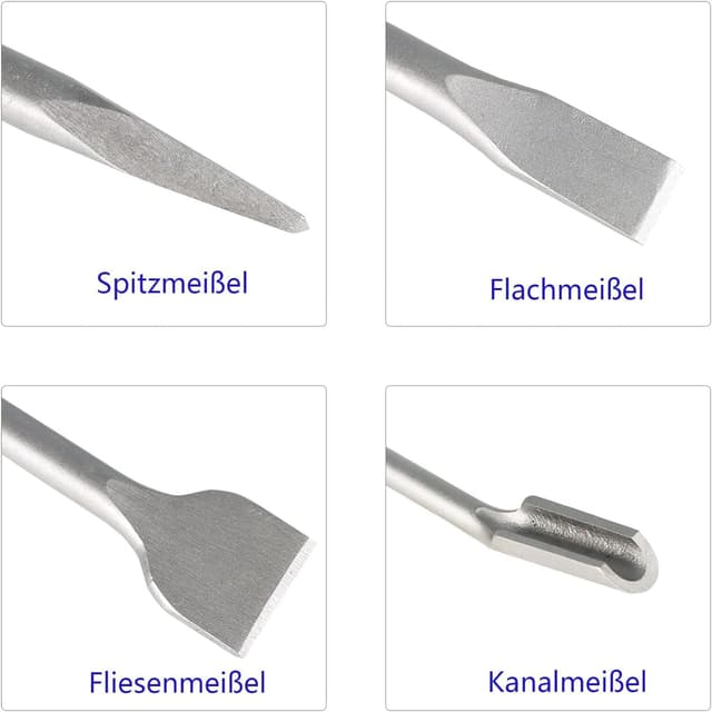 Thumbnail 2 de HYCHIKA Set Scalpelli SDS Plus 4 pezzi 🔨