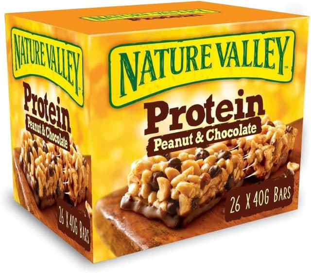 Detalle de Nature Valley Barritas Protein cacahuete chocolate