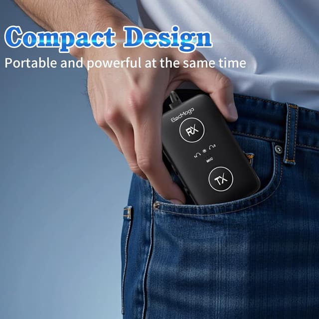 Detalle 2 de ElecMoga aptX Adaptive Bluetooth 5.4 transmitter for TV