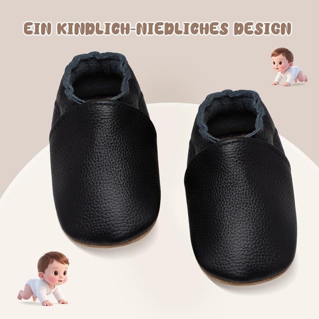 Detalle de Chausson bébé en cuir IceUnicorn 0-6 mois