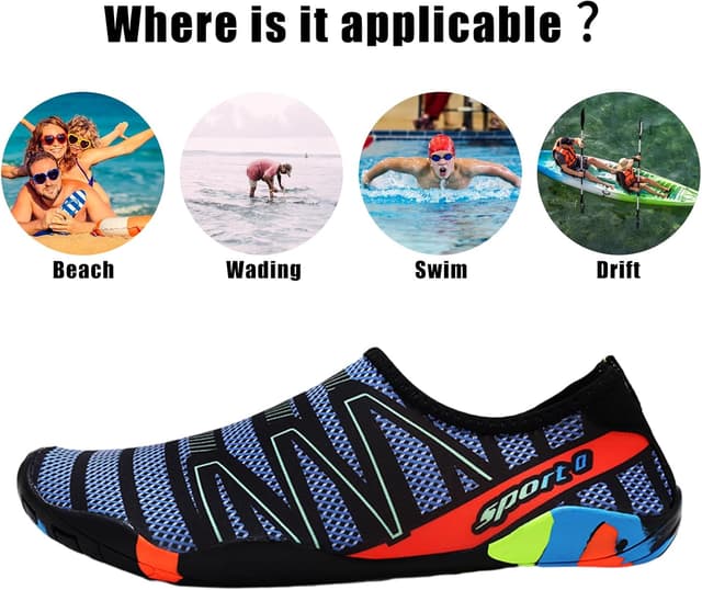 Detalle de Barefoot water shoes for summer, non slip