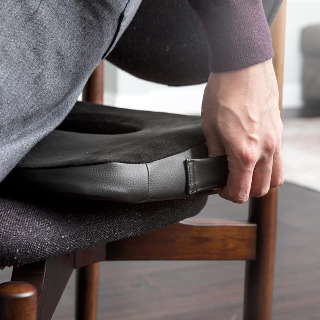 Thumbnail 6 de Large Donut Cushion for Coccyx Pain (Premium Orthopaedic Memory Foam Seat Cushion) – for tailbone relief