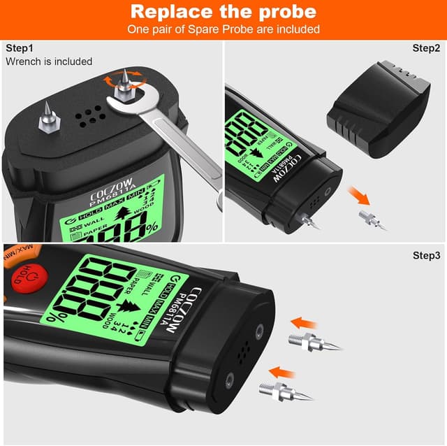 Thumbnail 6 de Moisture Meter Damp Meter with LCD