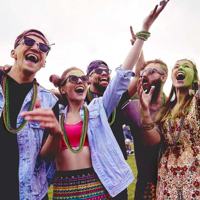 Thumbnail 4 de EOBOH 144PCS Mardi Gras Beads 33 in Necklace