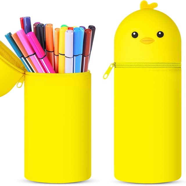 Detalle de Vicloon astuccio telescopico in silicone 2 in 1 con cerniera impermeabile “Pulcino”