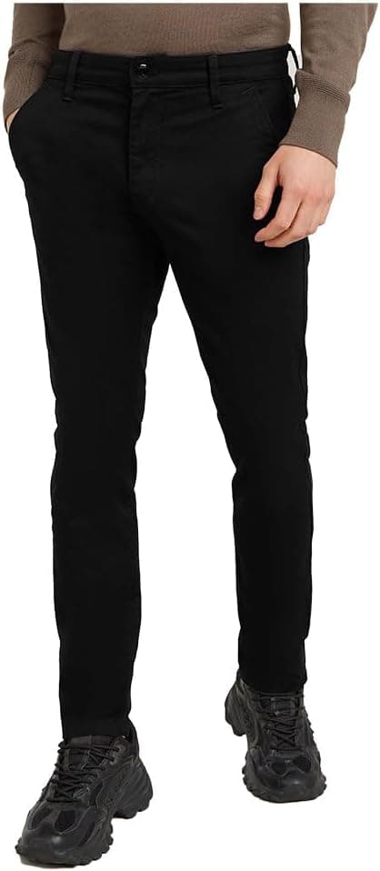 Detalle de G-Star Men’s Skinny Chino: zip & button chino trousers with pocket detail