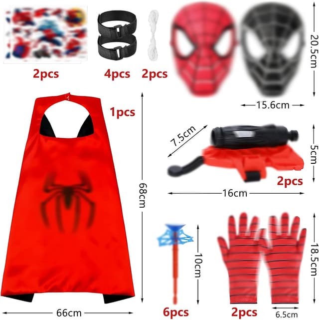 Detalle 2 de WYFDCZZP Set 2 spara-ragnatele per travestimento bambini