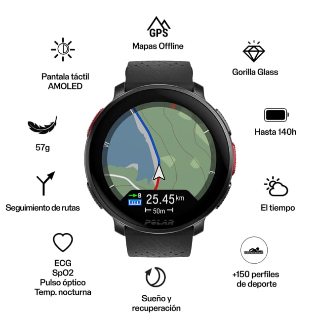 Detalle 2 de Polar Vantage V3 smartwatch 1,39"