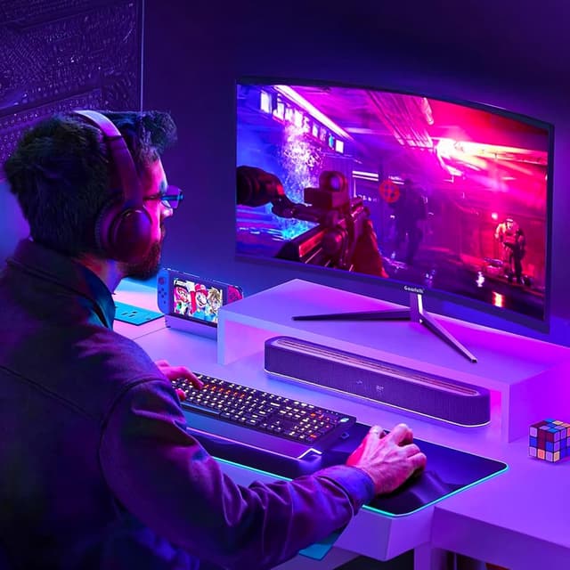 Thumbnail 6 de Gawfolk 32-Inch Curved Gaming Monitor (180Hz QHD 2560x1440) with FreeSync, DisplayPort & HDMI