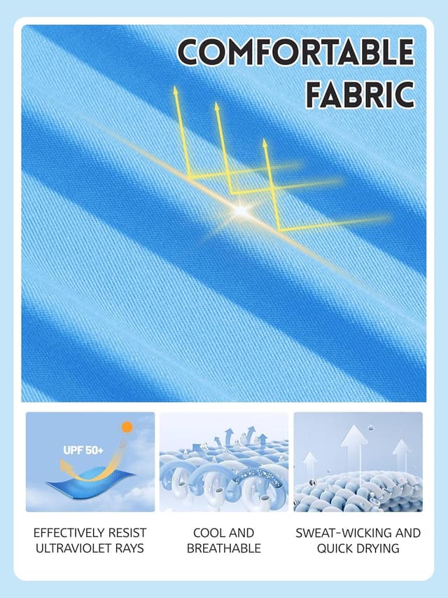 Detalle 1 de UV protection long sleeve top UPF 50+