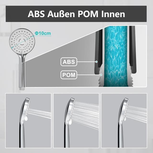 Thumbnail 2 de JOHO Colonna doccia in acciaio inox con soffione 20 cm