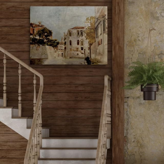 Detalle de prinfantasy Framed Canvas Wall Art (40cm x 30cm) – One Piece Bedroom, Living Room & Kitchen Decor Print