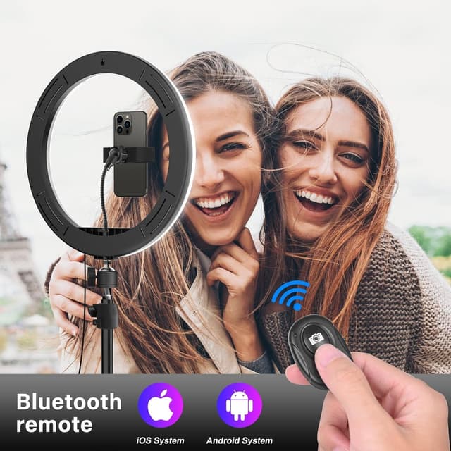 Thumbnail 3 de 13" Selfie Ring Light 76" Stand, 51 Modes