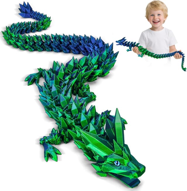 Detalle de 3D Printed Dragon Toys 24 inch Crystal Wyrm