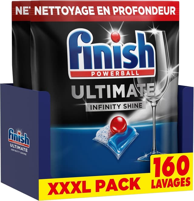 Detalle de Finish Ultimate Infinity Shine pastilles lave-vaisselle 160 capsules