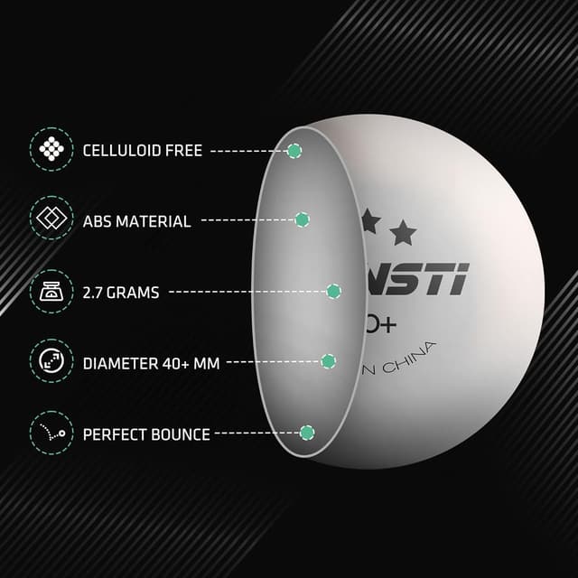 Thumbnail 2 de SPINSTI Premium Table Tennis Balls 40 mm