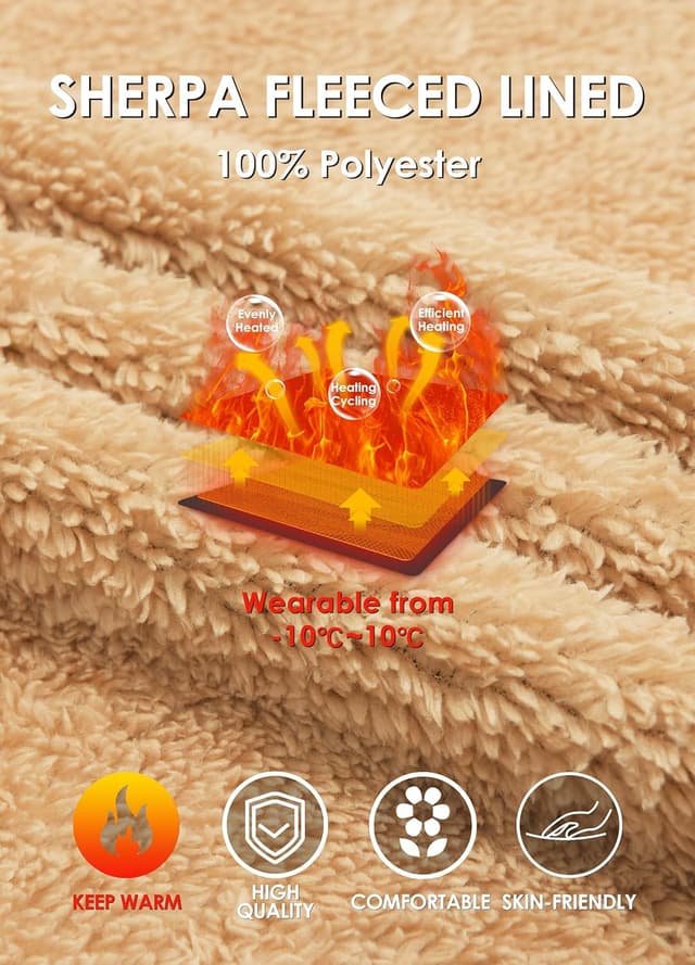 Thumbnail 3 de Felpa girocollo in pile Sherpa uomo caldo