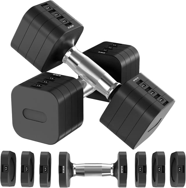 Thumbnail 6 de Hezeyferg Adjustable Dumbbells 22 lbs