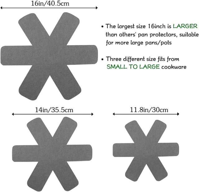 Thumbnail 2 de Pan Pot Protectors Thicker Felt Pads 12pcs