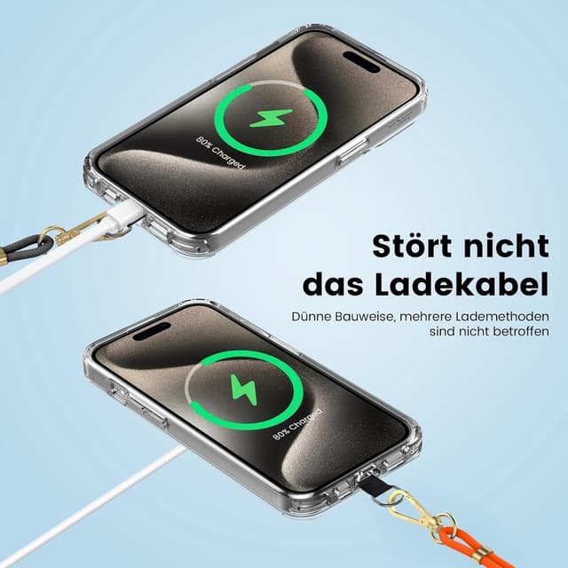 Detalle 1 de OLEPHY cordino per smartphone universale nero oro rosa