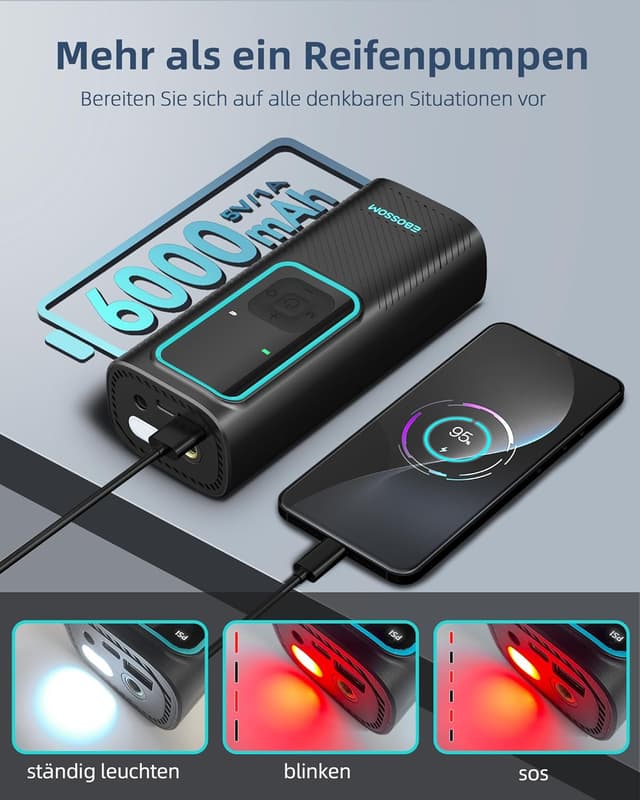 Thumbnail 4 de Elektrische Luftpumpe 10,3 Bar đźš—