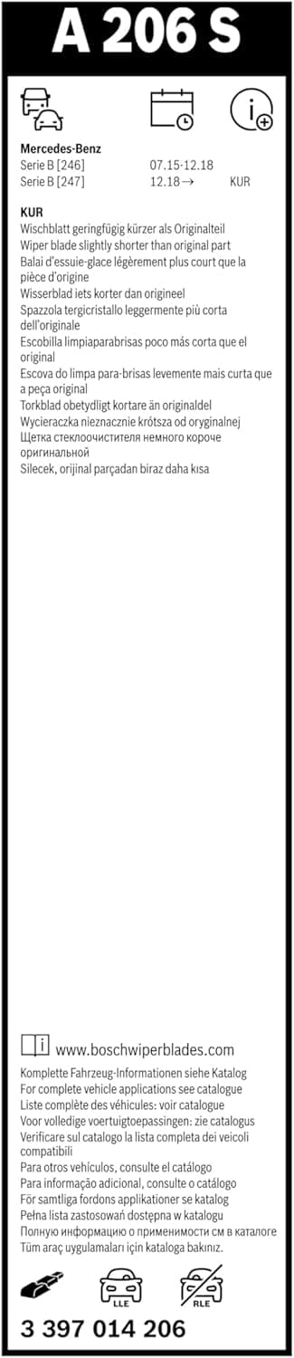 Thumbnail 3 de Bosch Aerotwin A206S 650/475 mm