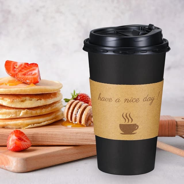 Detalle 2 de Lamosi 16 oz Coffee Cups 50 Pack