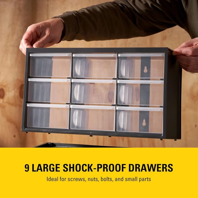 Detalle 2 de STANLEY cassettiera a 9 cassetti grandi, unità apilabile per minuteria e attrezzi