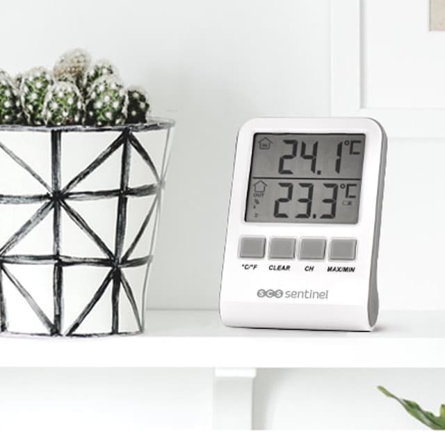 Thumbnail 6 de SCS Sentinel DigiThermo HCN0062 : thermomètre digital intérieur/extérieur avec portée 60 m et double affichage